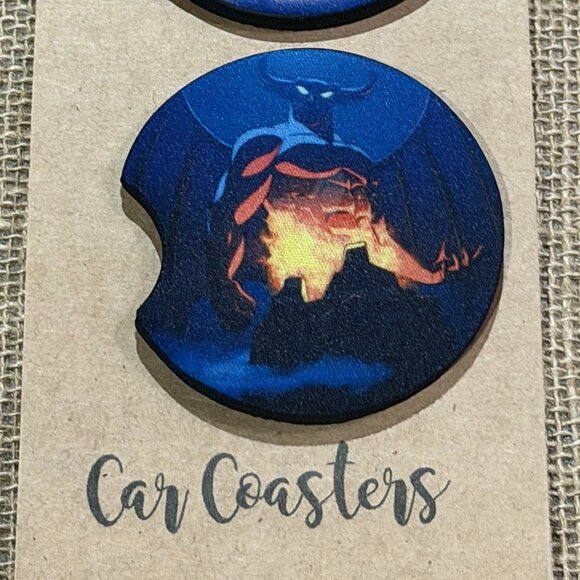 Mouse & Villain - Sublimation Car Coasters - Picture 3 of 3